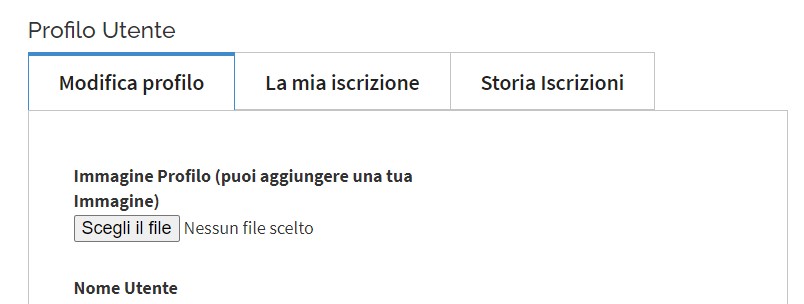 pagina profilo
